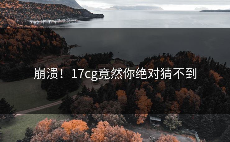 崩溃！17cg竟然你绝对猜不到
